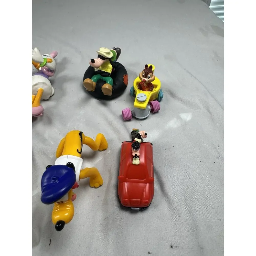 Disney Character Figure Lot Mickey Goofy Donald Pluto Tigger Daisy 14pc